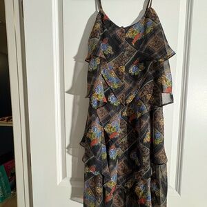 Free People Artsy Chiffon Boho Dress